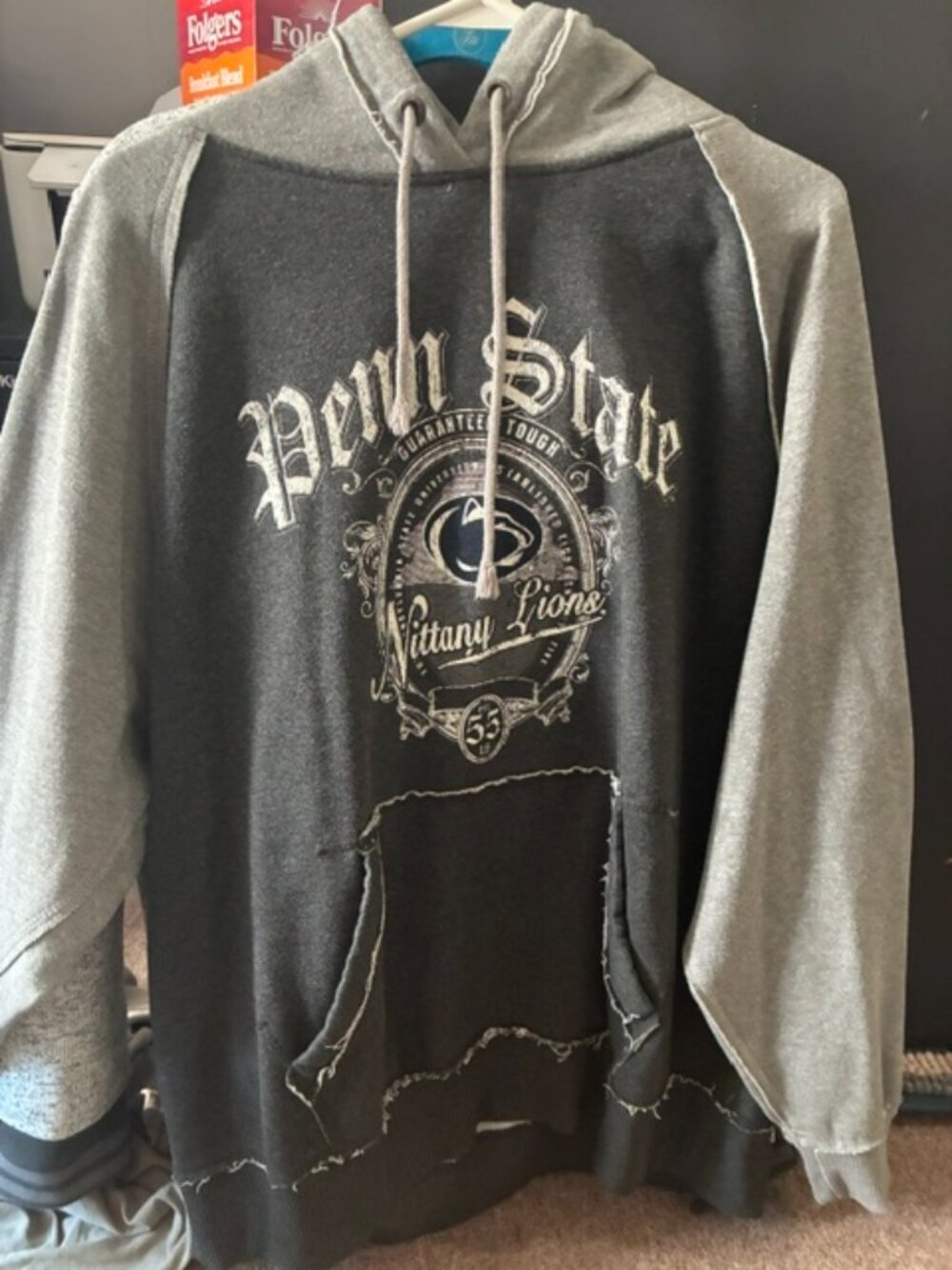 Men's Vintage Penn State Hooded Sweatshirt XL